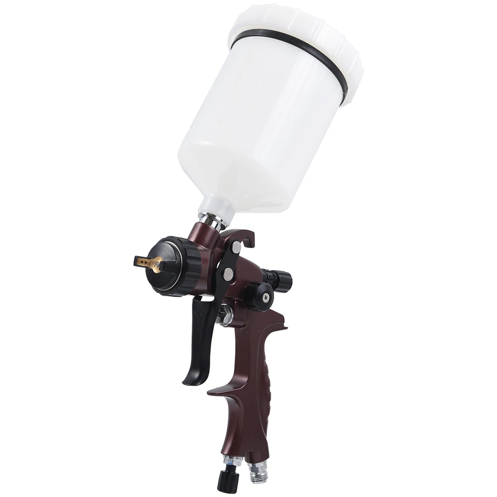 High Quality HVLP Spray Gun E520 Painting Gun 1.3mm Nozzle Water Based Professional Brown Air Spray Gun Airbrush For Car