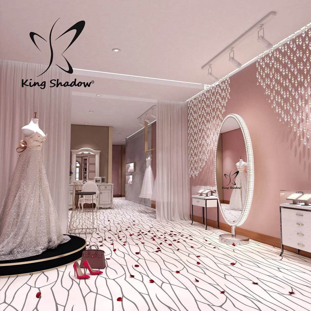 High quality wedding mirror Styling Station mirror for sale