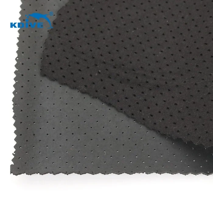 
Breathable Perforated Neoprene Sheets With Polyester Velvet Fabric for Sports Support 