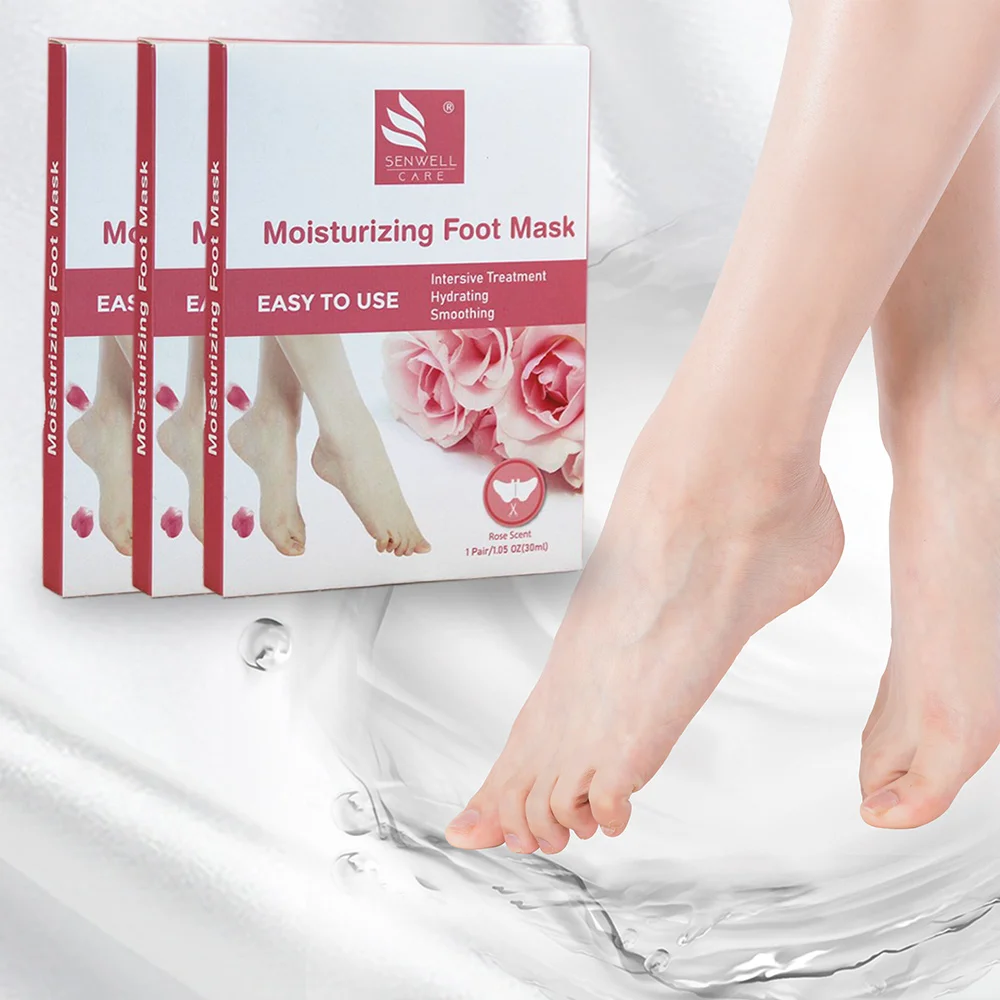 Korean Care Foot Pedicure Peel Socks Lavender Oil Repairing Nourishing Peeling Foot Mask Exfloating