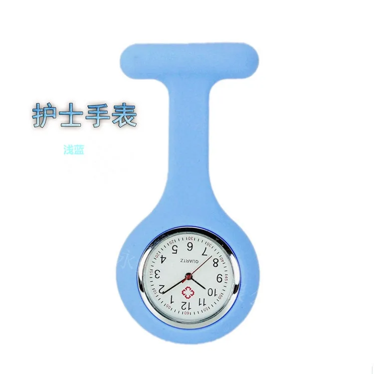 Soft Silicone Nurse Watch in Multi-Colors Durable Movement Breast Watch for Nurses Stock Household Sundries