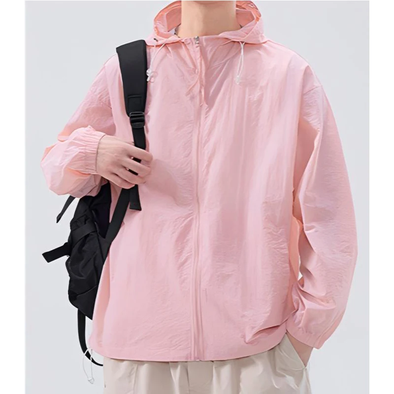 Custom Design Outdoor Ice Silk Lightweight Sunscreen Clothing For Men