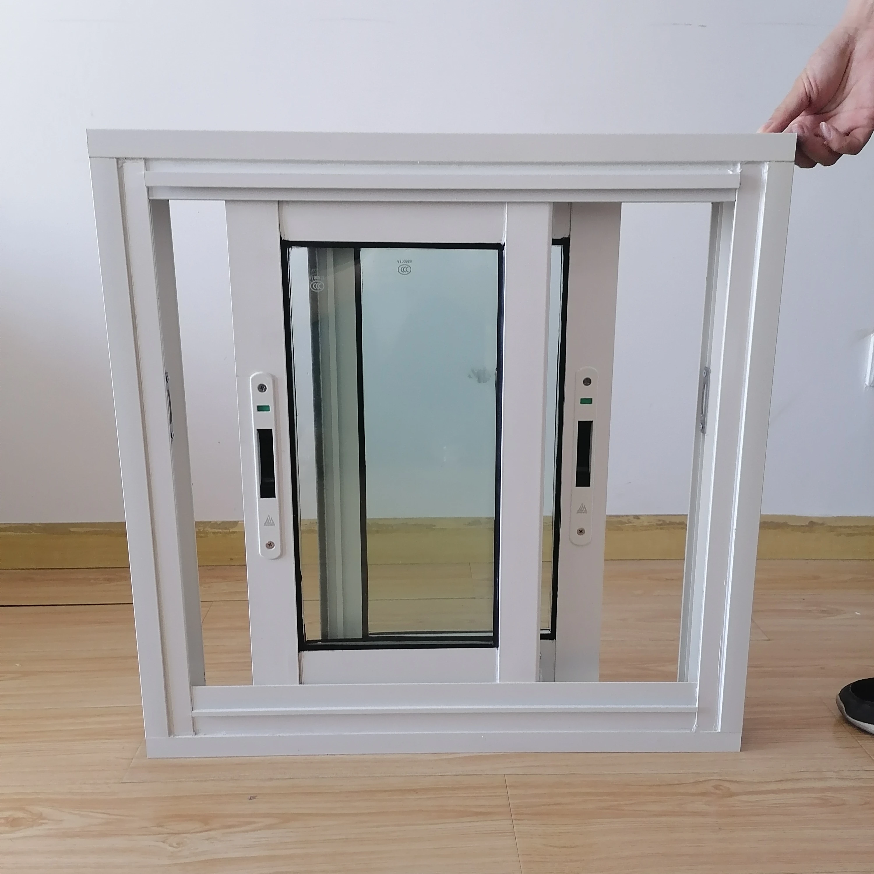 Tinted Tempered Glass Sliding Windows modern grill design aluminum windows for house kitchen