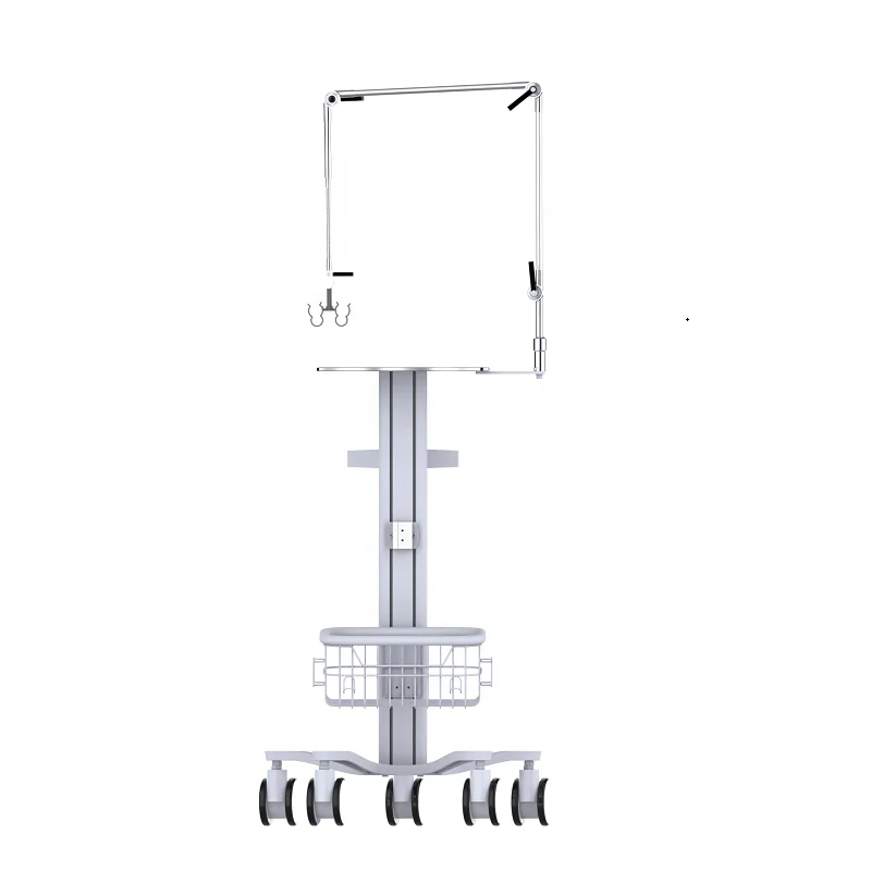 B02 abs medical cart with wheels medical endoscope trolley cart