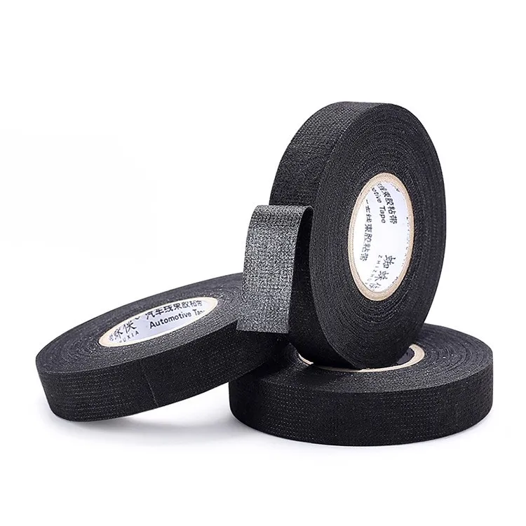 Automotive Cloth Tape Adhesive Fabric Tape cable loom 19mm x 25m Equivalent to Tesa 51618 Cloth Tape