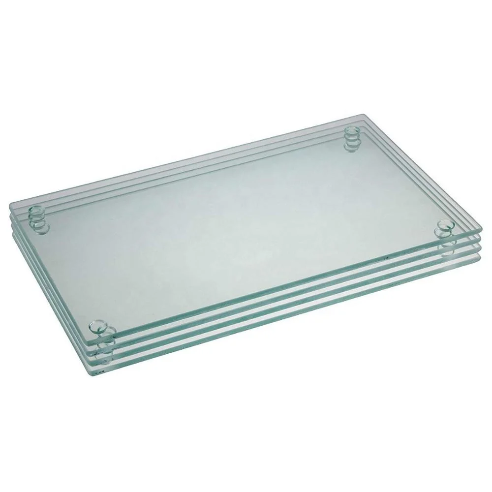 Glass Cutting Board Set by Clever Chef 4 Non Slip Cutting Boards are Shatter-Resistant, Durable, Stain Resistant, Dishwasher