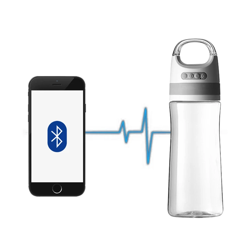 Wireless Smart Water Bottle Plastic Juice Bottles Suppliers With Handle