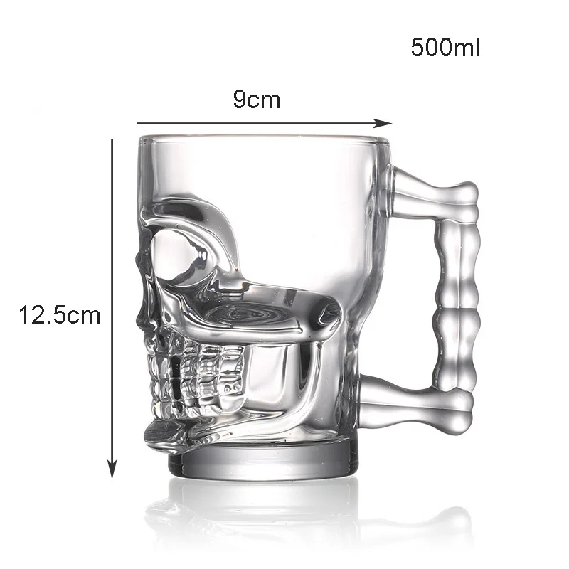 skull beer mug