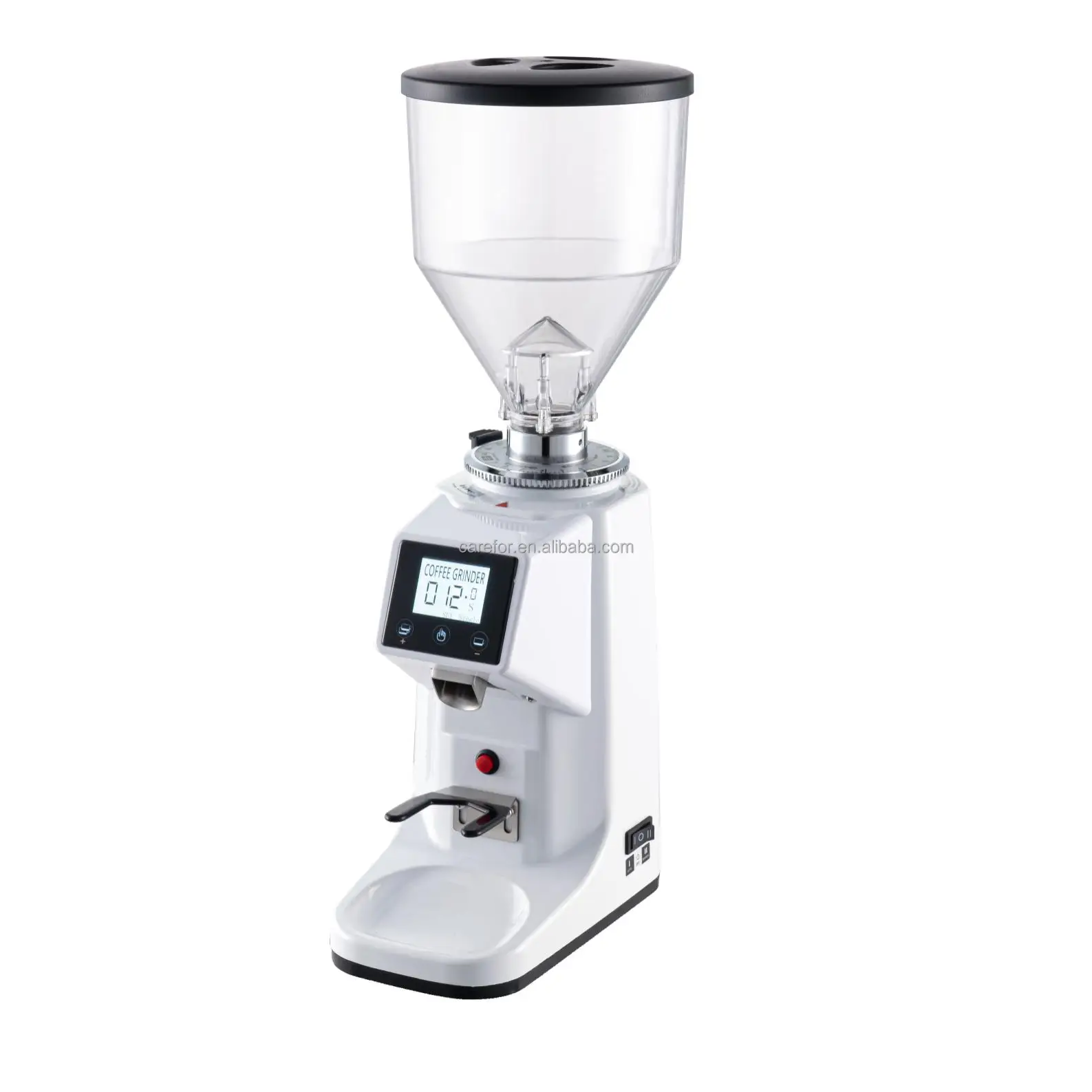 Commercial Electric Coffee Grinder Grade Touch Screen Automatic Espresso Coffee Grinder With Funnel