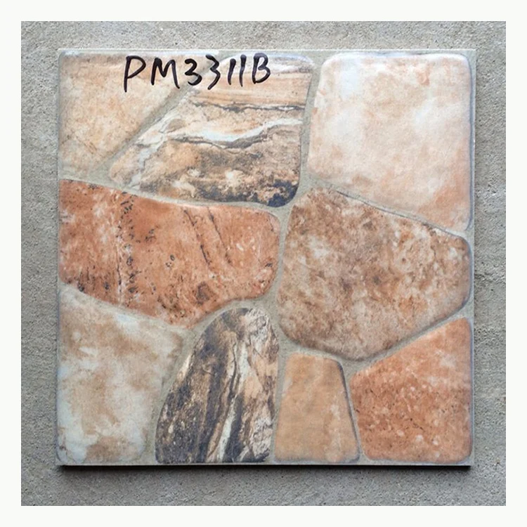 300x300mm Rustic Stone Ceramic Tile Outdoor Garden Balcony Floor