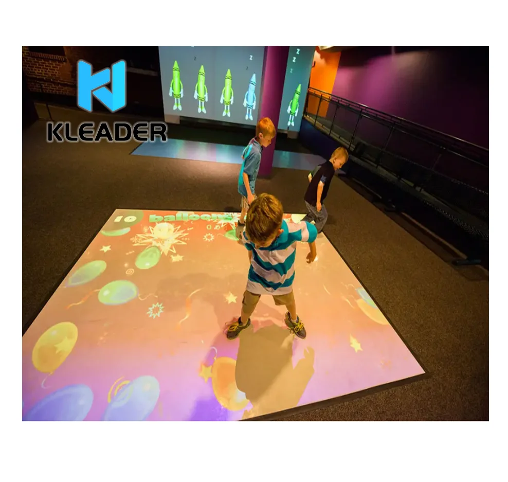 Motion sensor interactive holograms projector LED technology lidar touch screen interactive ground art motion radar de pared 3d