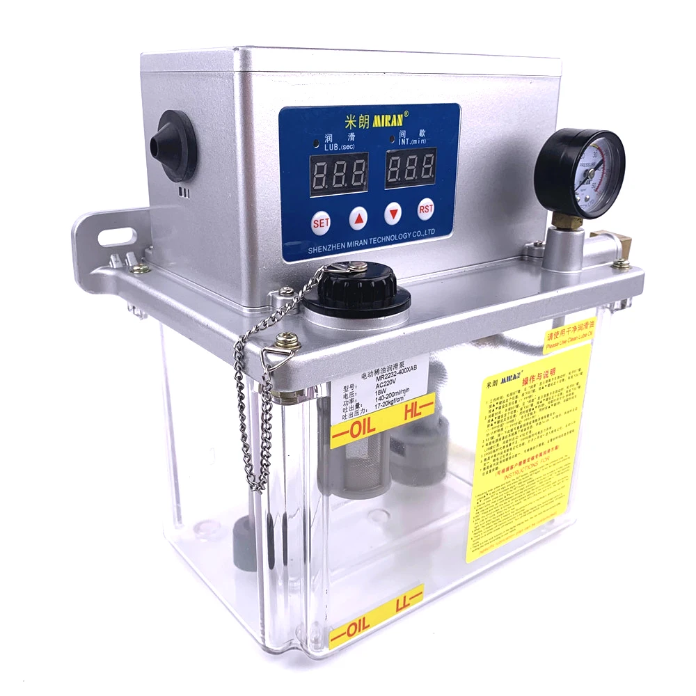 Brand MIRAN Best Quality 4L Lubrication Pump Electric Grease Lubricator  for cnc Lathe Machine