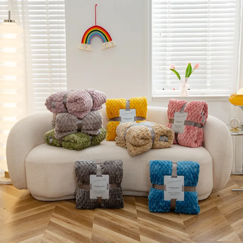 150x200cm Tortoise shell Blanket- Lambswool Blanket - Thickened Warm Double-layer Facecloth, Machine Washable Adult Winter Qu