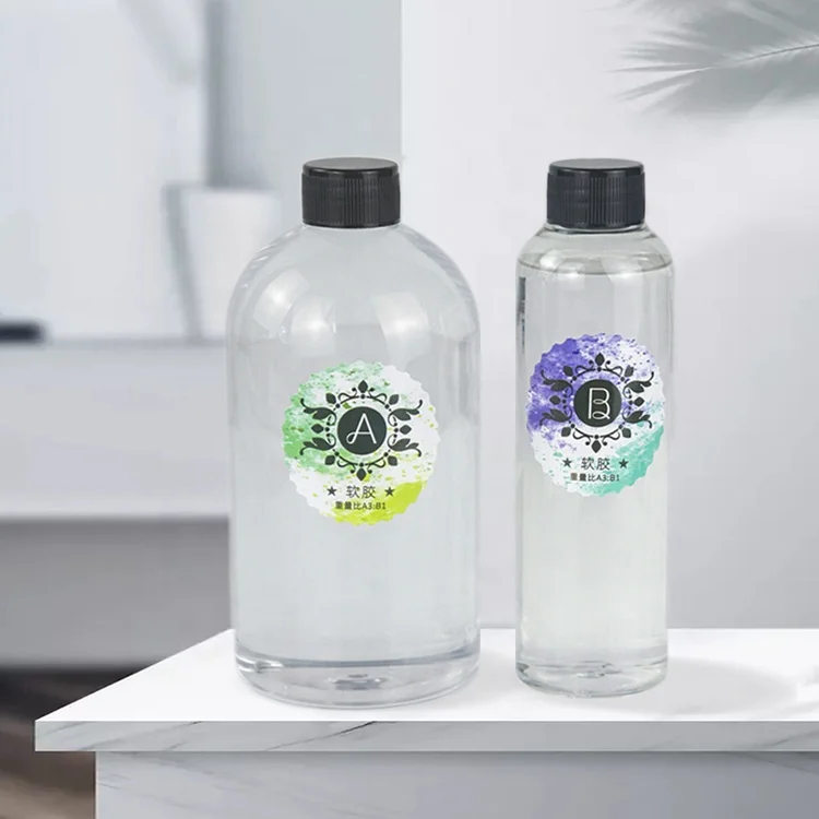 Высокофенольный глубокий Наполнитель из эпоксидной смолы Литой Прозрачный кристаллический клей для стула жидкий прозрачный AB 1:1