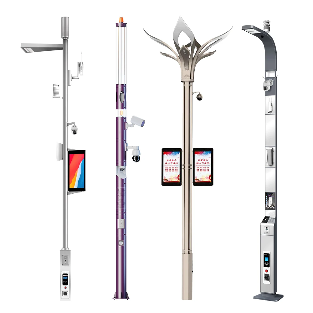 Gebosun Factory Direct Supplier Smart Light Pole LCD Display Wifi HD Cameras For Landscape Beautification