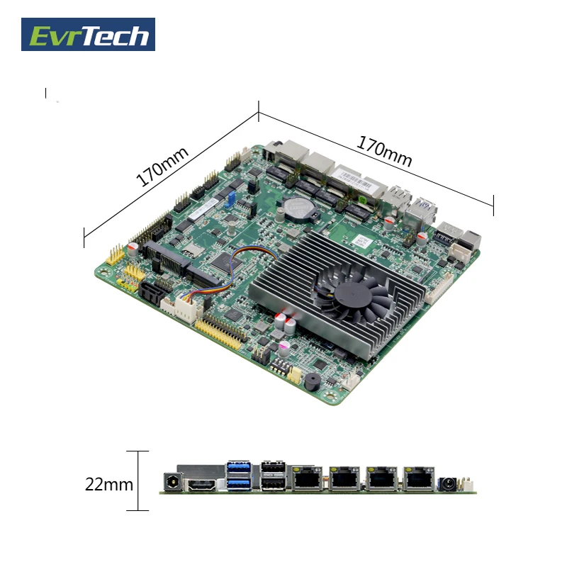 Intel Alder Lake-n N97 Ddr4 Sata M.2 Win10 11 Linux Edp Lvds 4 Lan 6 Rs232 Com 8 Usb Industrial Mini Itx Motherboard