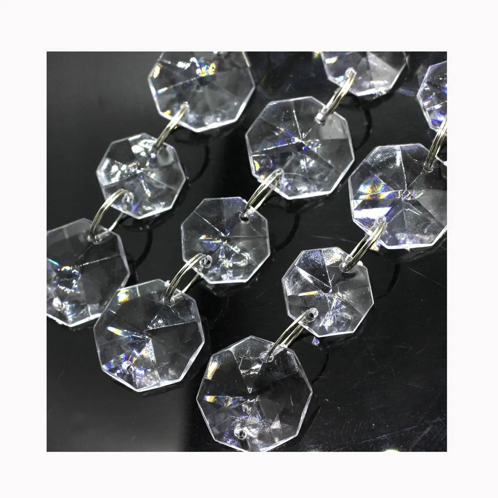 Праздничная поставка 18 мм 22 прозрачные акриловые бусины гирлянды люстра подвесные шторы для свадебной вечеринки украшение на дерево