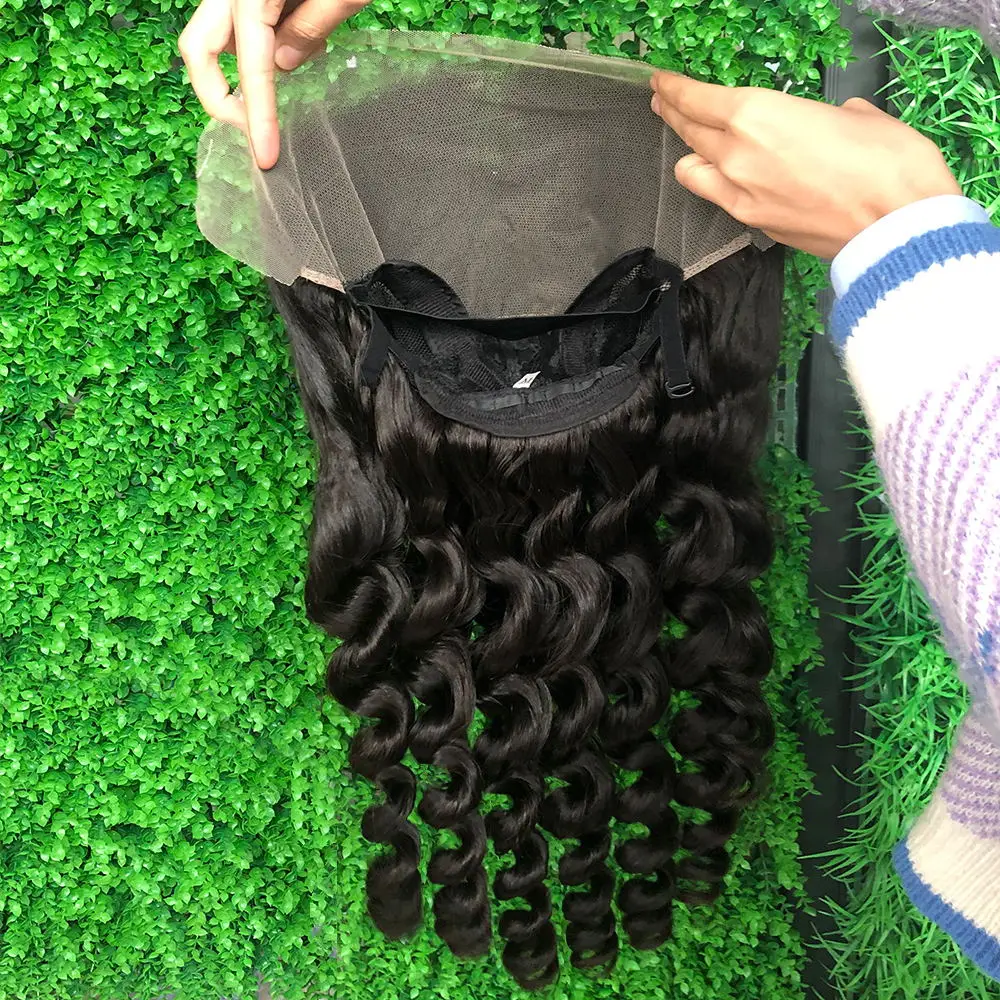 13x4 13x6 Hd Lace Frontal Wig Human Hair, Peruvian loose wave Wig,Water Loose Deep Wave Transparent Hd Lace Wigs For Women