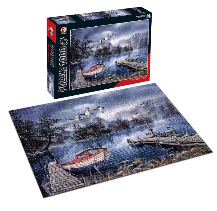 
26 Styles DIY 1000 pieces Assembling Landscape Paper Jigsaw Puzzles toys For Kids And Adult 