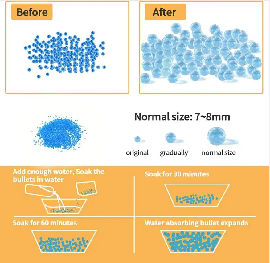 Water Bullet Gun Electric Gel Ball gun Outdoor toys Shooting Team Game Water Bullet Shooting Gun