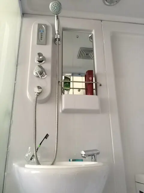 Indoor toilet,  movable integral bathroom