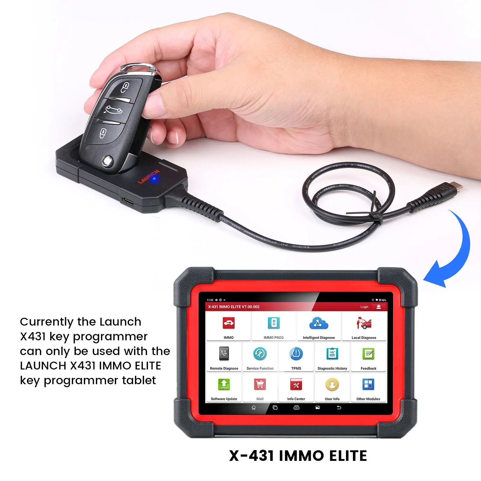 Launch X431 Key Programmer Remote key Maker Super Chip add 4 Sets of Smart Keys