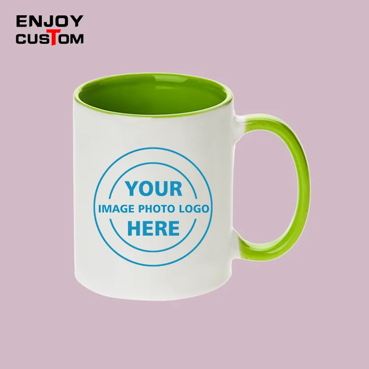 Coffee mugs customize logo mugs ceramic Color inside  custom logo ceramic cup  with logo customizable coffee mug