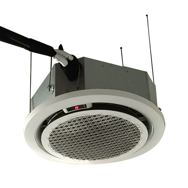 CE Certification 360 Outlet Round Shape Fan Coil Unit card Wind Outlet FCU Air Conditioner Cooling Fan Coil Unit Ceiling