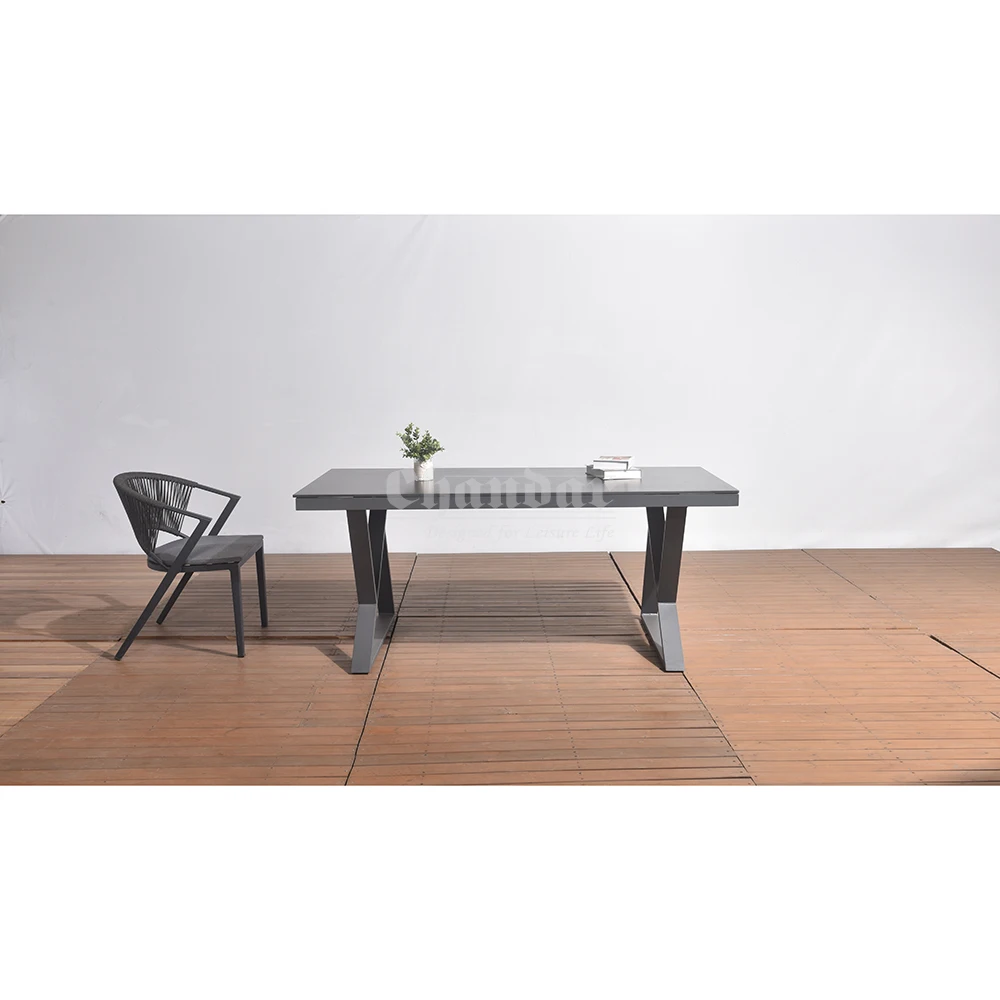 Новый стиль патио мебель открытый тканый веревочный садовый стул