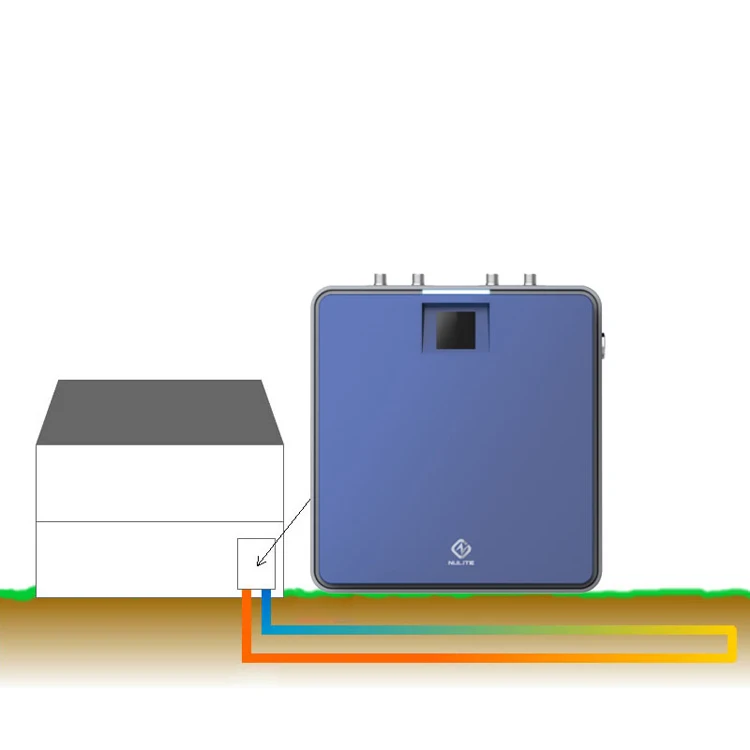 Nulite dc inverter R32 wifi open/close loop ground source geothermal water source heat pump water heater