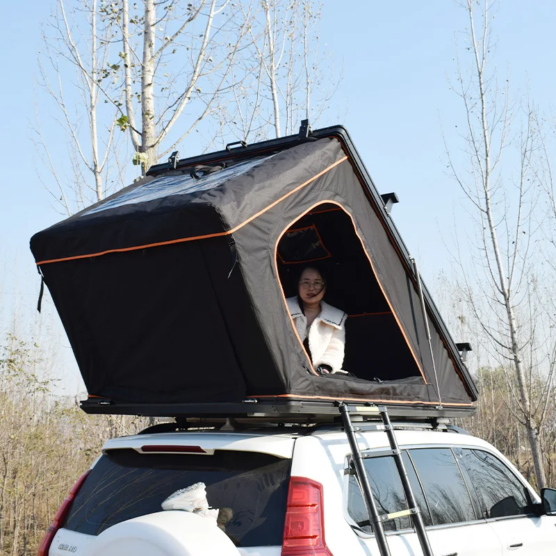 New Arrival Outdoor Camping Rhombus Hardtop Roof Top Tent Pop Up Camping Aluminum Rooftop Tent For Travel
