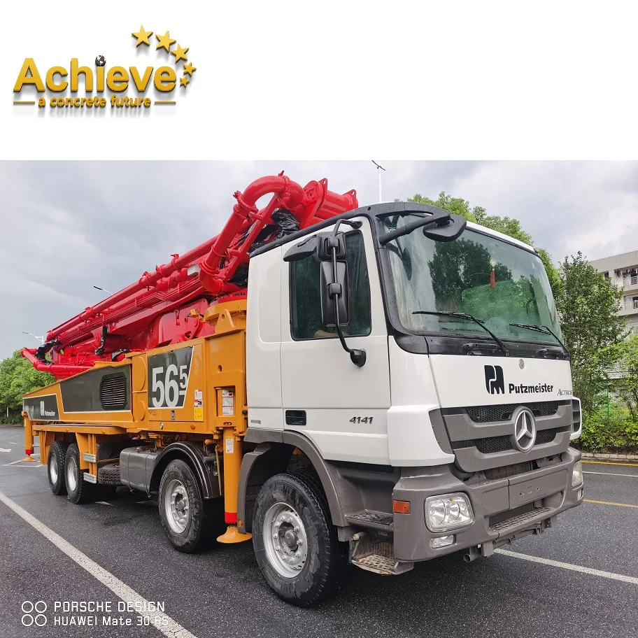 PUTZMEISTER M56-5 BENZ Euro4 Truck Pump Used Concrete Pump Refurbished