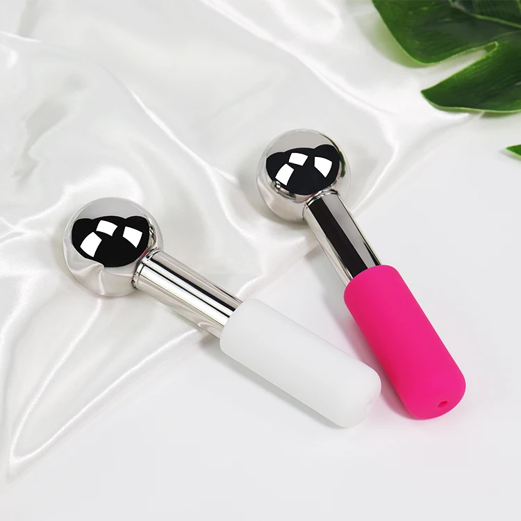 2025 Private Label OEM Skin Beauty Face Roller Magic Cooling Massager Gold Facial Cryo Ice Globes