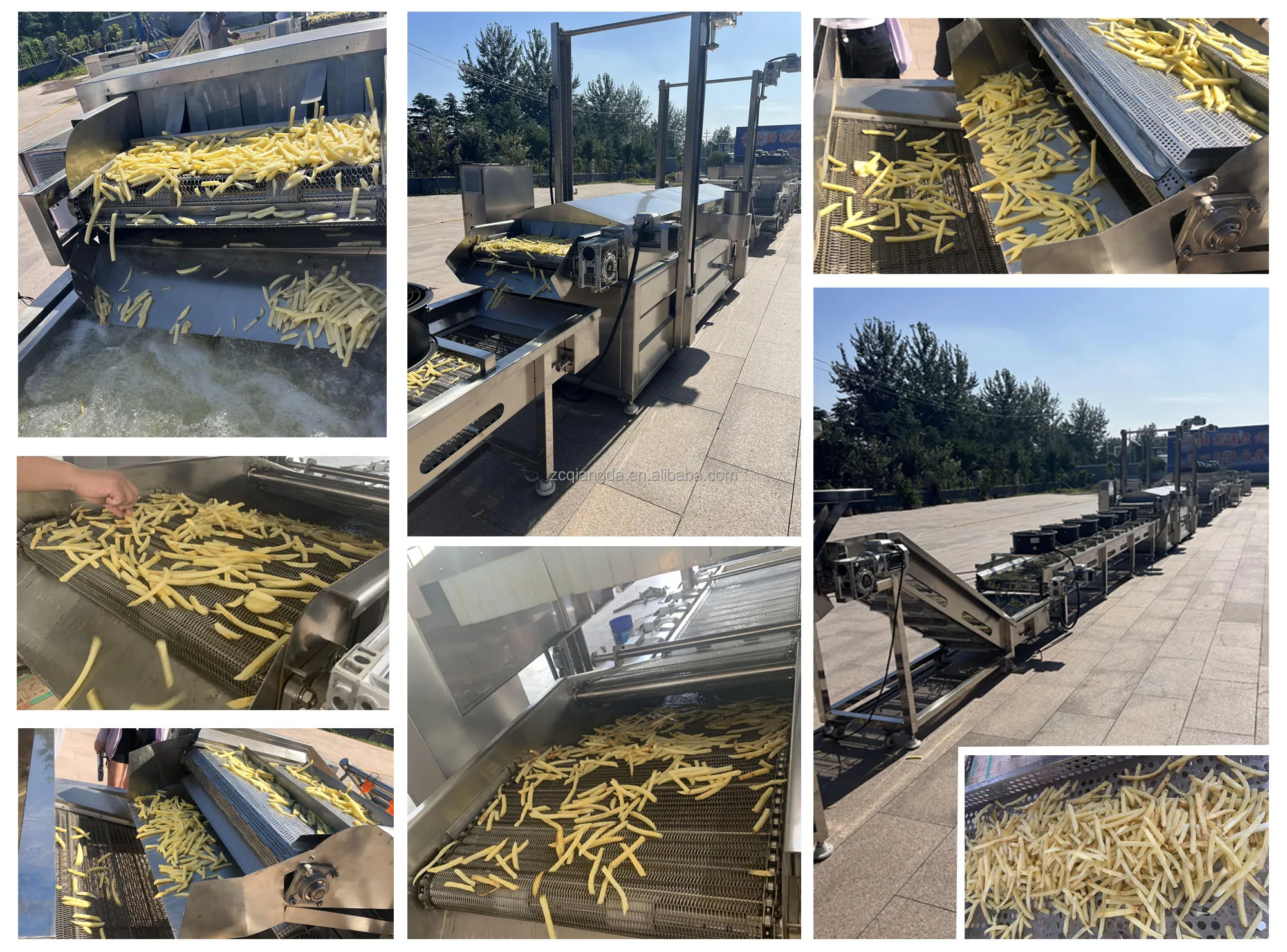 2024 Potato Chips Making Machine French Fries Processing Machinery Semi-Auto Potato Chip Making Machine