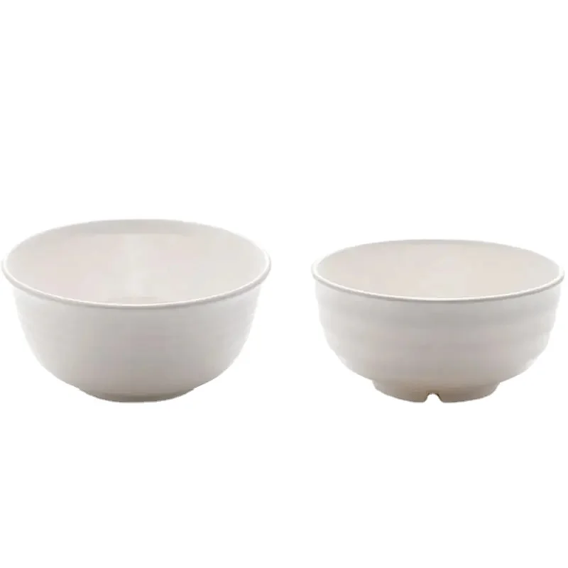 Manufacturing Home Restaurant noodle Soup Serving White Large Melamine Salad Bowl