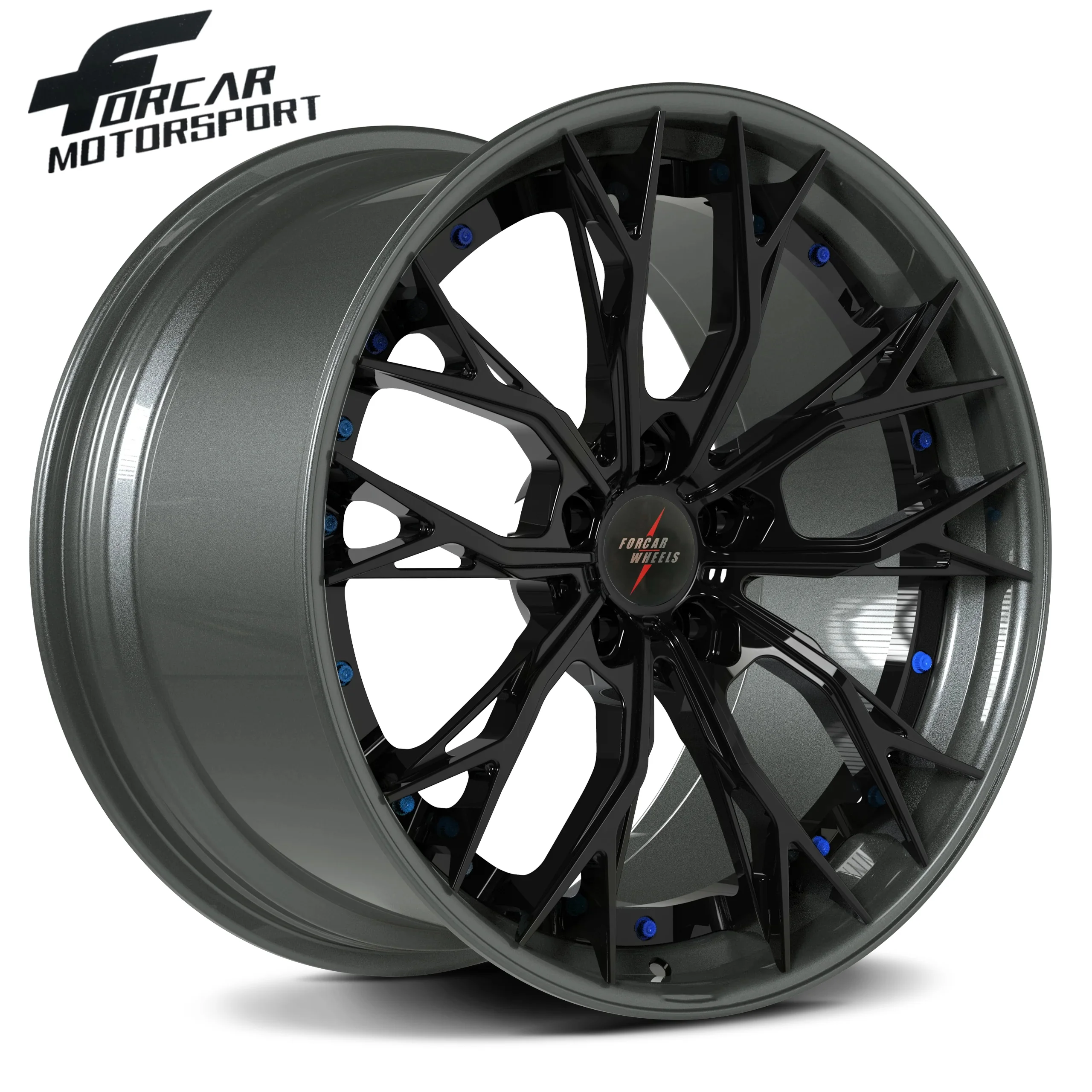DOT TUV 2-PC Forged T6061 American European Car Alloy Wheels Rims