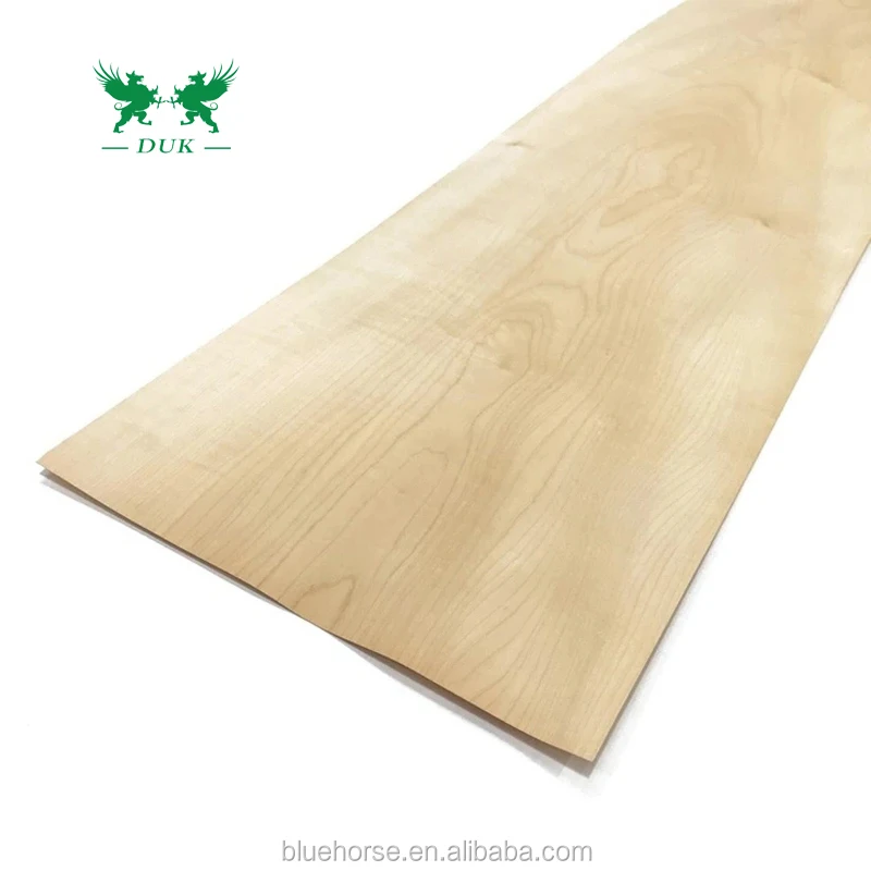860x240x1.6mm/1.5mm High Quality Rotary Cut Natural Maple Hard Wood Veneer timber for skateboards factory price from China