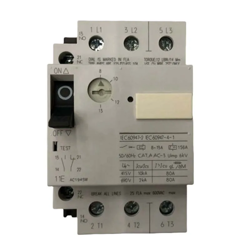 New Original Circuit Breaker 3VU1340-1NH00 3.2 A, for Motor and Line Protection with Screw Terminal Icu: 415 V 100 kA, 1NO + 1NC