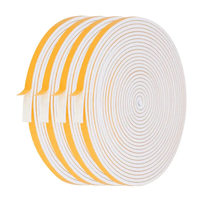 Self Adhesive Sealing Weatherstrip High Density Foam Weather Stripping Door Seal Strip for Door Frame Window Air Conditioner