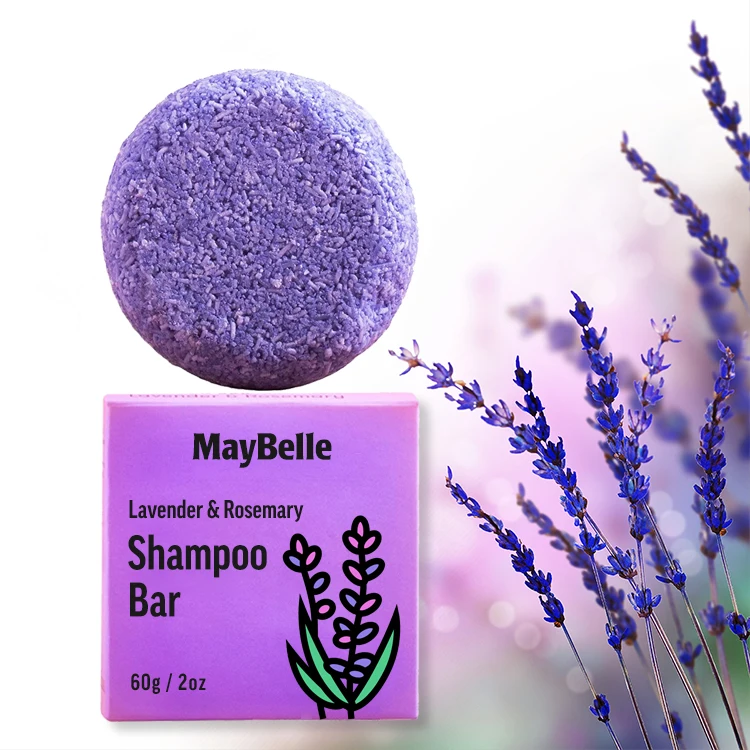 Private Label All Natural Lavender Oil Control Solid Shampoo Purifying Shampoo Bar Soap For Hair&Scalp