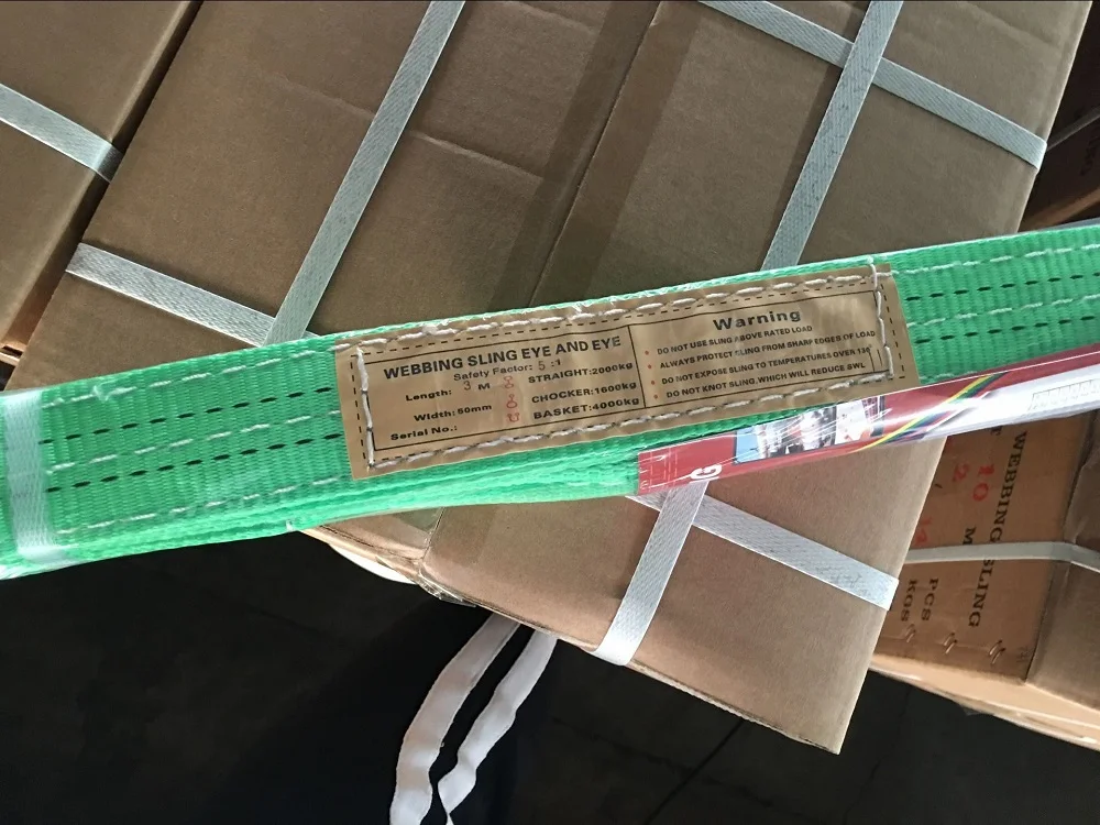 Высококачественный стандартный 100% полиэфирный ленточный строп 25/50/75 мм для инженерной работы