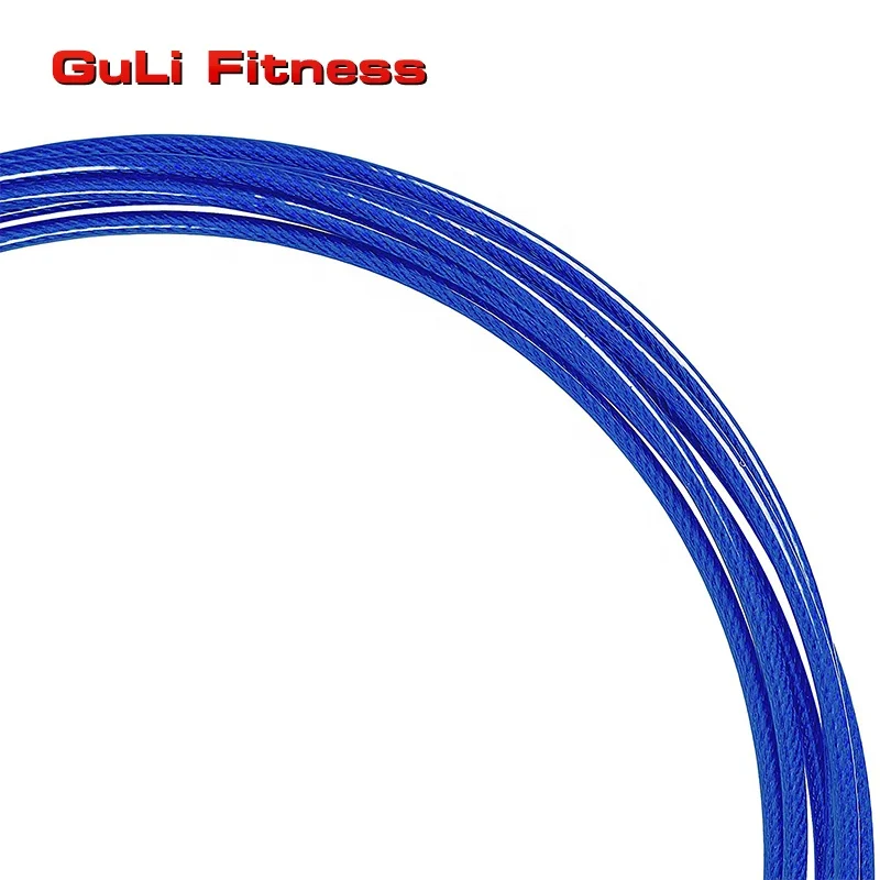 Guli Fitness Adjustable Speed Rope Plastic Cable Speed Heavy Weighted Skipping Rope Cheap Steel Wire Jump Rope