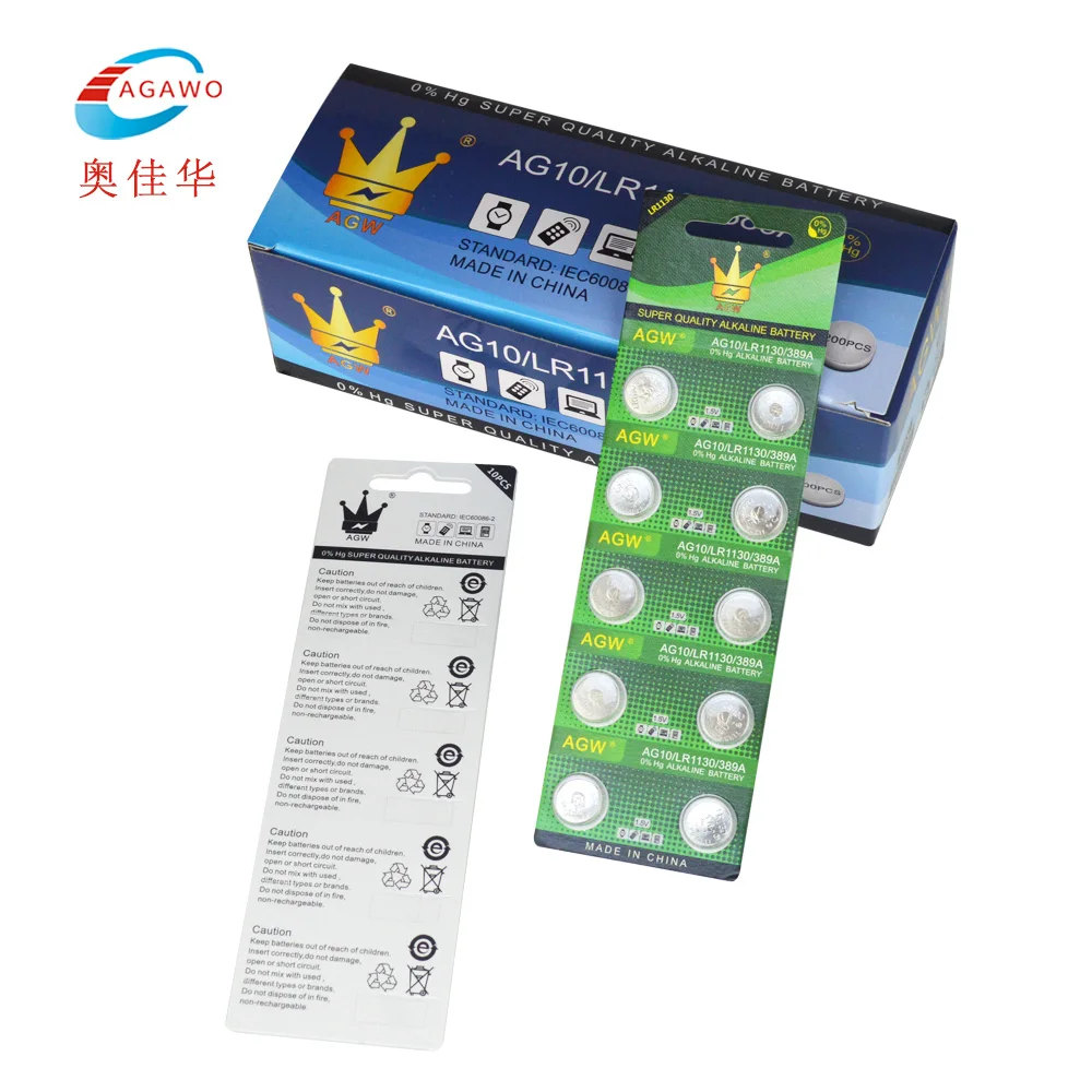 CROWN C Button Cell Battery A10 Lr1130 Button Cell Battery Lr1130 Battery Cell for Toys