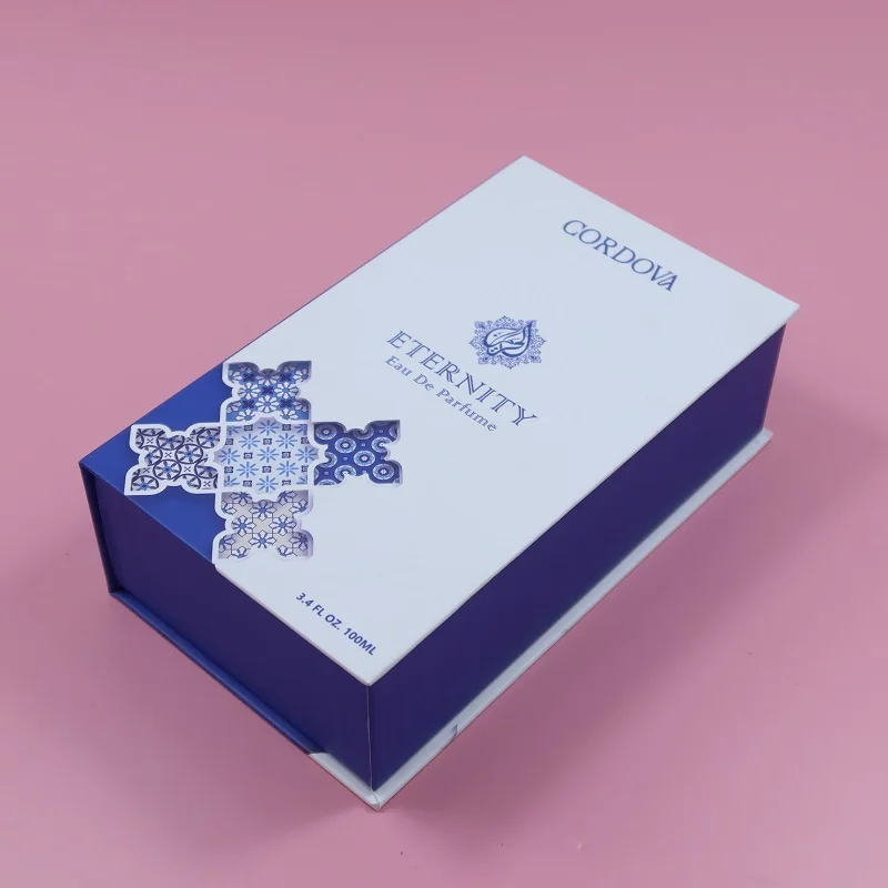 Custom Color Cardboard  Magnetic Box for Essential Oil 50ml Perfume Packing Box Paper Luxury Packaging Gift Box With logo