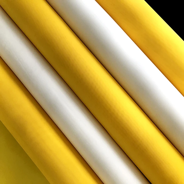 Reusable White Yellow 25 35 48 55 125 215 380 448 580 Mesh 100%Polyester Screen Printing Mesh For Clothing And Glass Printing