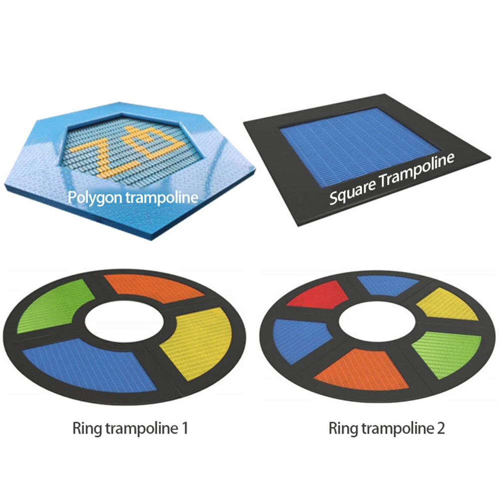 12 14 Feet in ground Safety pad 3 Rectangular Tent gymnastics Square Trampolines jumping material
