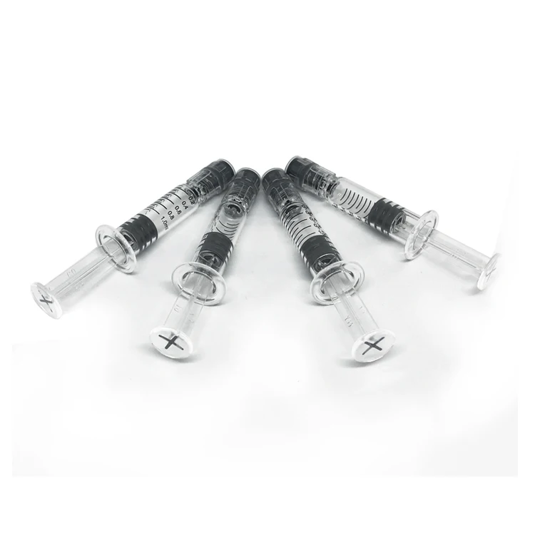 hottest 1ml cbd glass syringe with luer Slip luer Lock