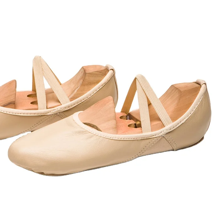 
Professional lambskin dancing shoes for girls 