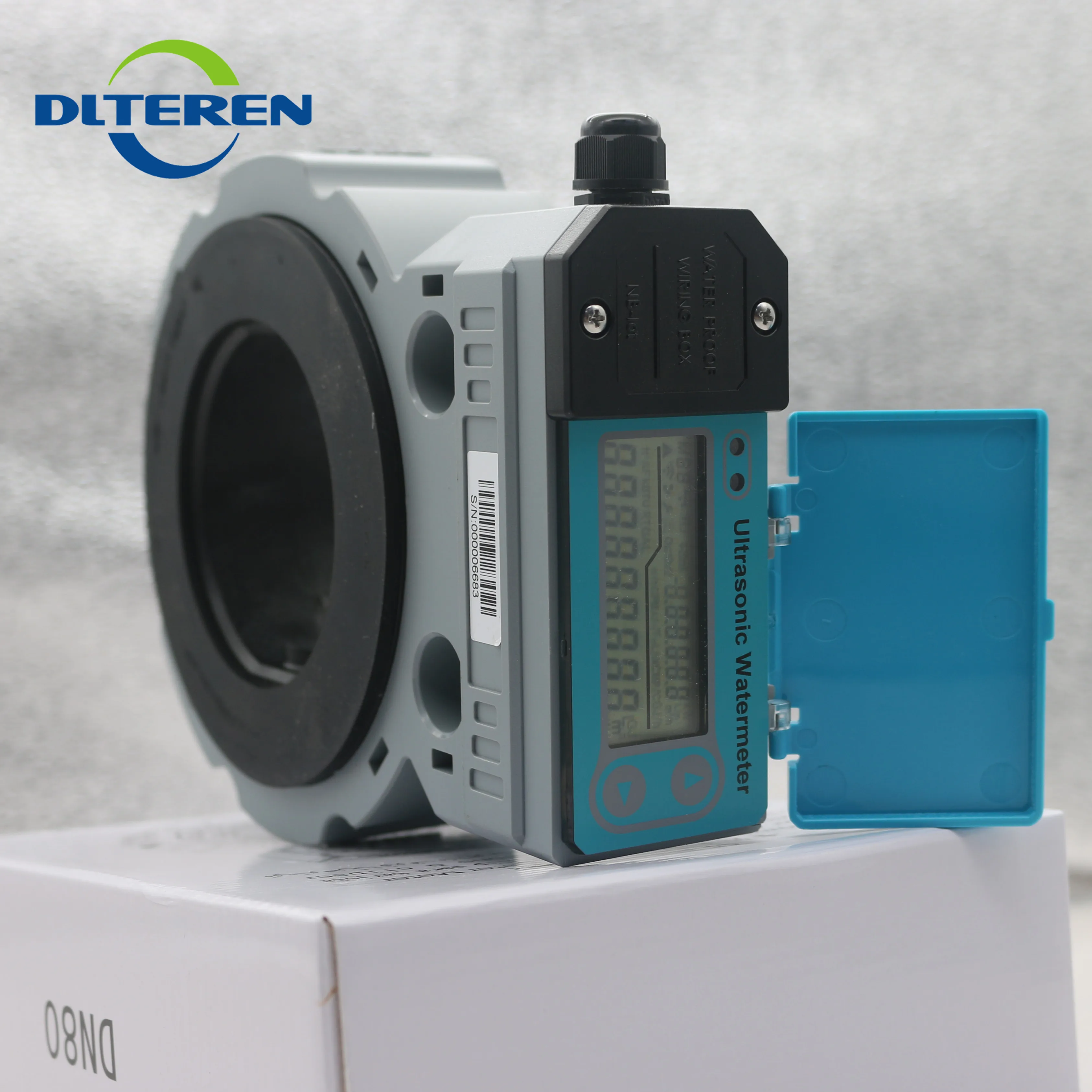 RS485 Ultrasonic Flow Meter Card Type Modbus Sandwich-Type DN50 for Agriculture Irrigation for Outdoor Usage
