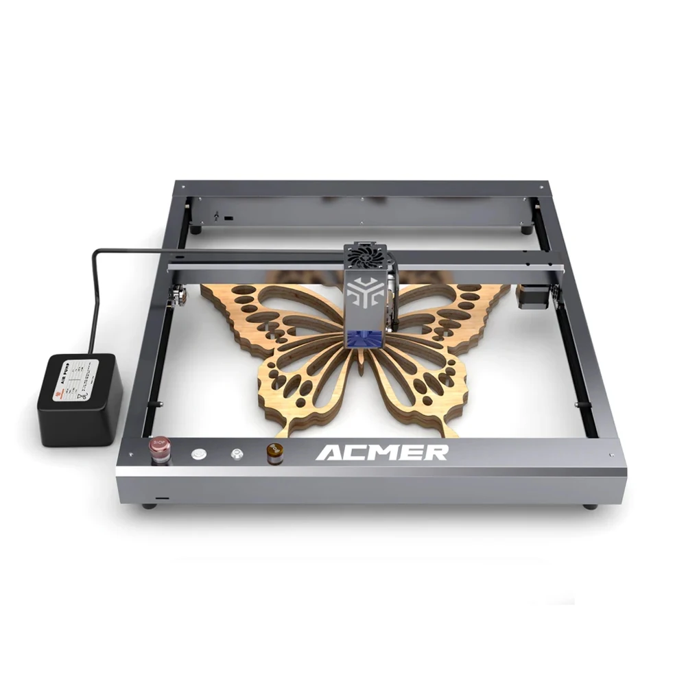ACMER P2 /10W20W/ 33W Laser Engraver and Cutter Machine Engraving Accuracy 0.01mm Large Working Area 420*400mm